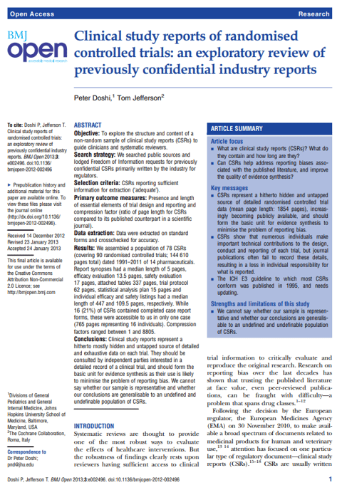 Clinical study sample