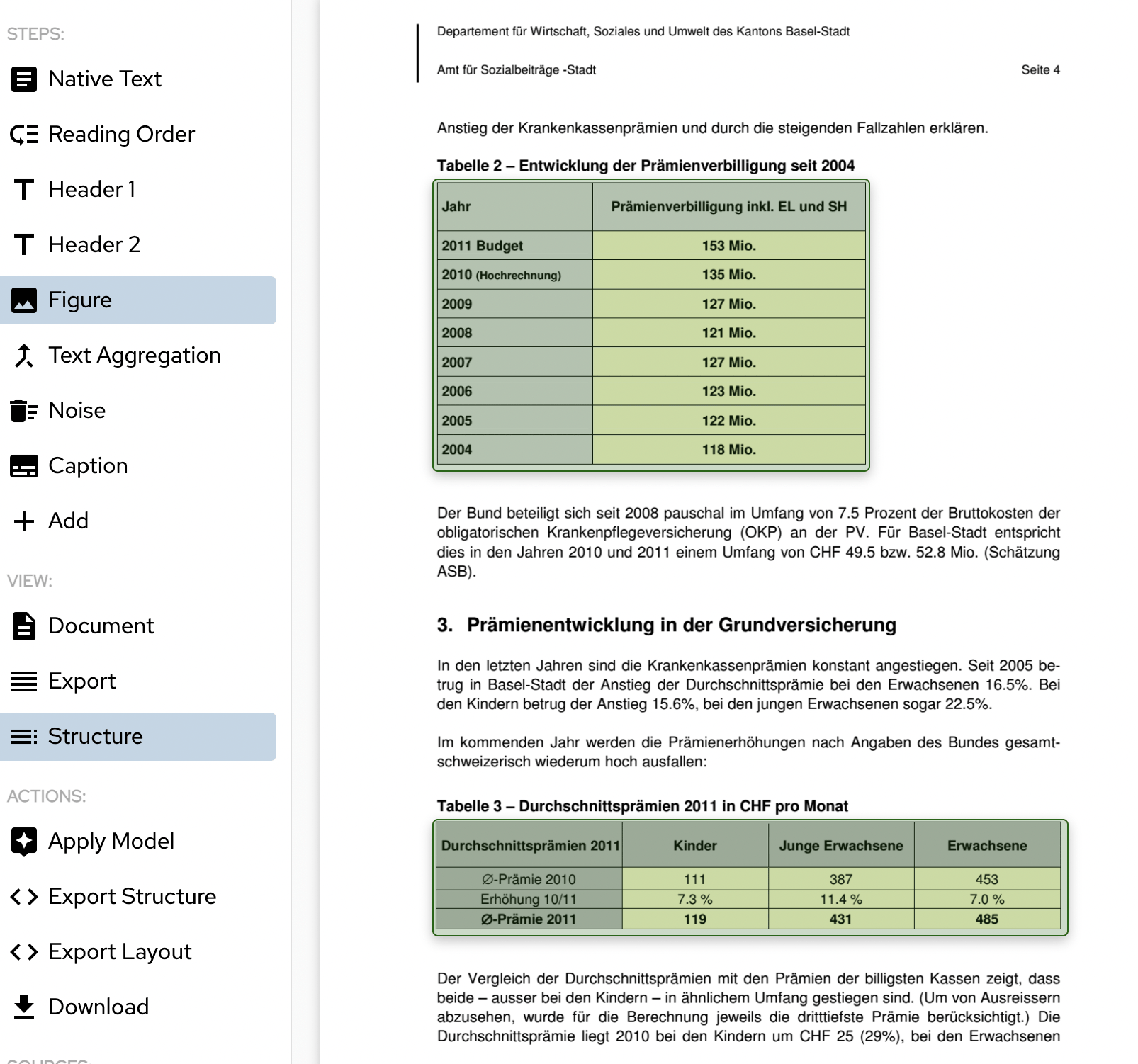 Extracting figures in PDF document (compressed)