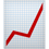 Diagramm mit roter Linie für gute Fortschritte