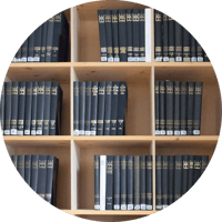 Books on a bookshelf