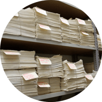 Stacks of medical documents