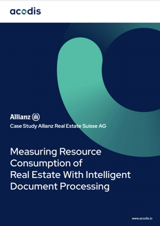 Acodis | Allianz Suisse Real Estate Case Study | Intelligent Document Processing for Automated Invoice Documents Processing