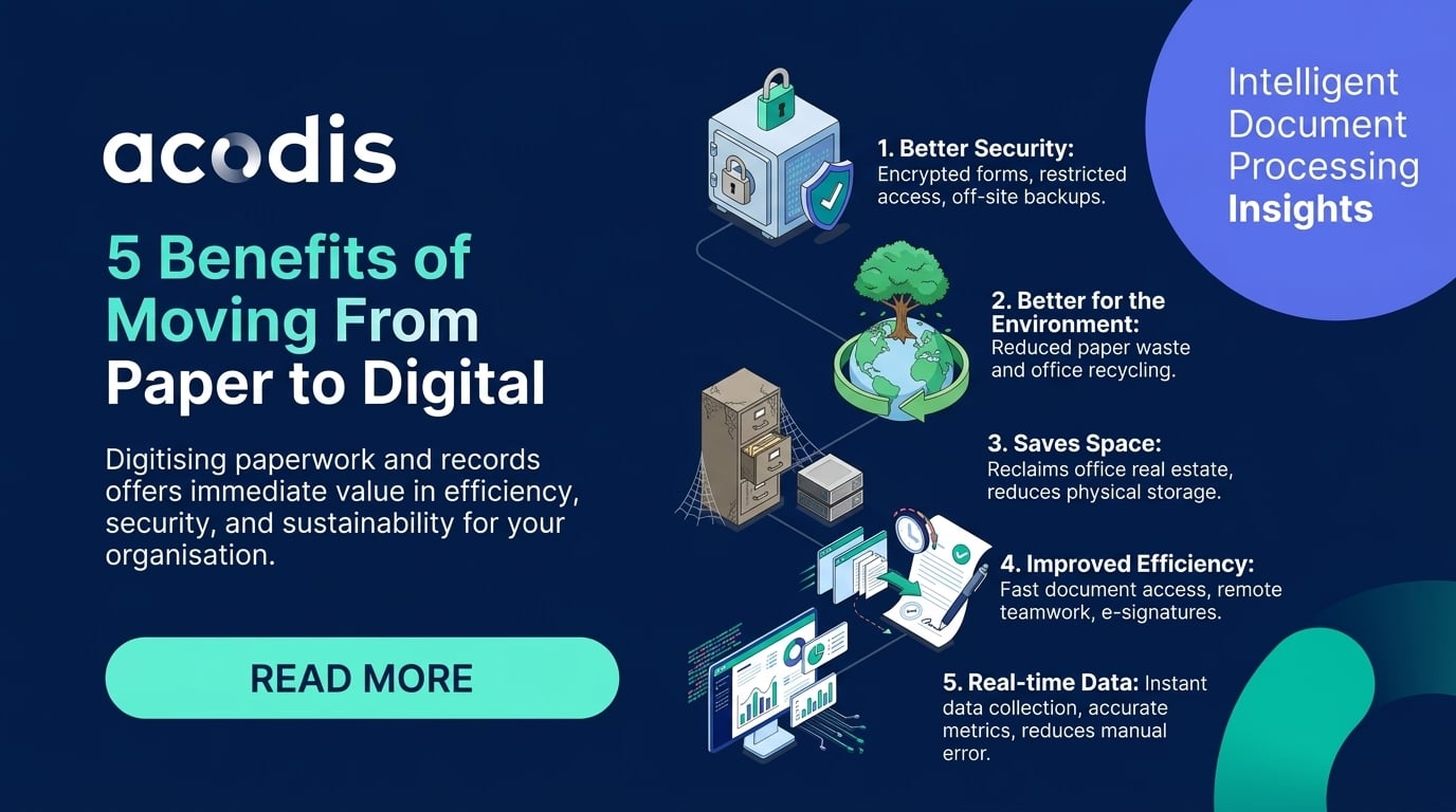 5 Benefits of Moving From Paper to a Digital Document Solution